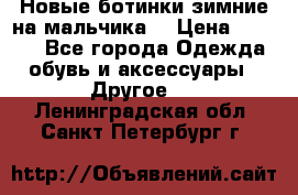 Новые ботинки зимние на мальчика  › Цена ­ 1 100 - Все города Одежда, обувь и аксессуары » Другое   . Ленинградская обл.,Санкт-Петербург г.